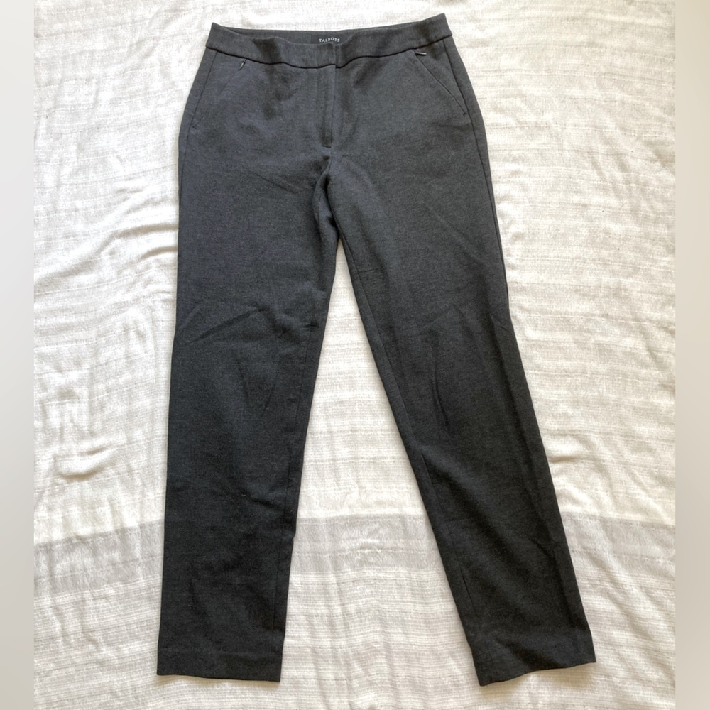 Talbots Straight Leg Career Pants‎ Gray Size 6 Stretch Business Casual